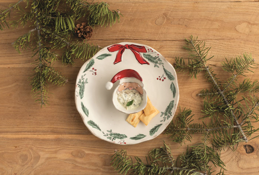 Santa Face Chip & Dip Set