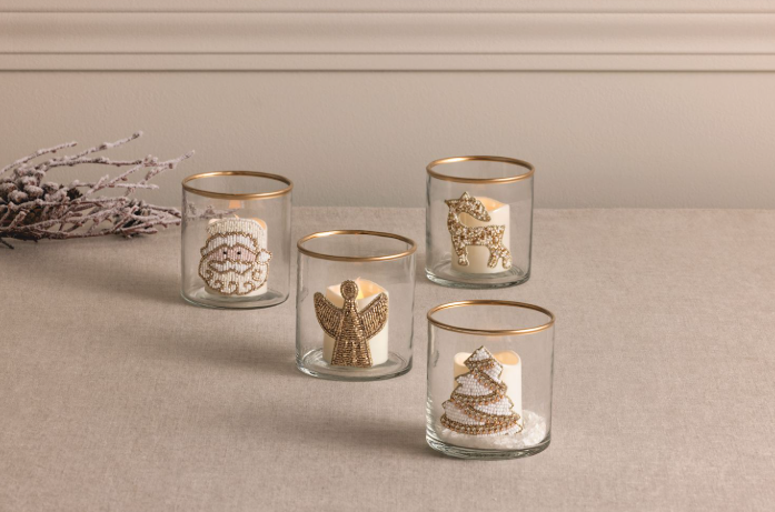 Beaded Tea Light Holder