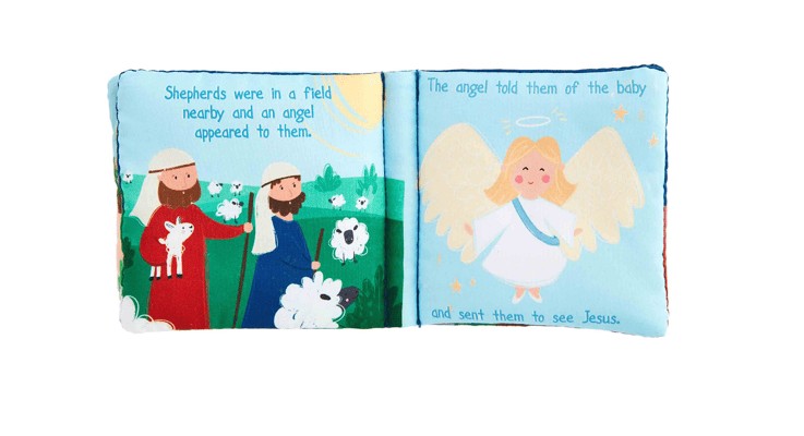 Nativity Book & Singing Baby Jesus Set