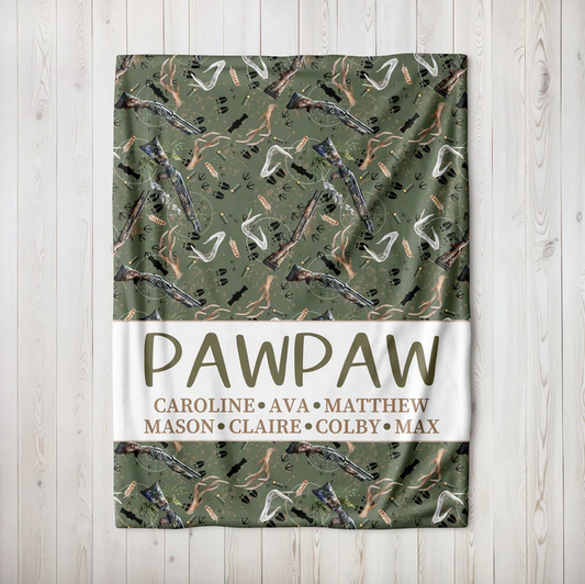 Antlers and Ammo Family Blanket