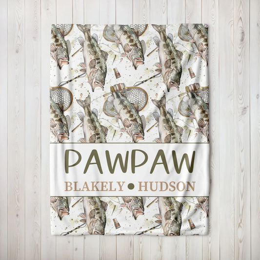 Fishing Family Blanket