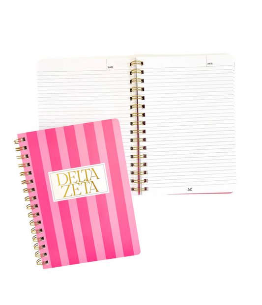 Stripe Sorority Notebook