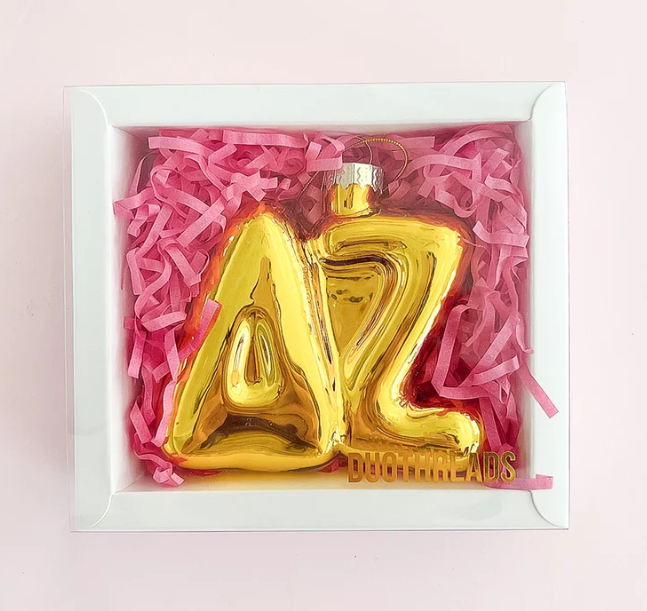 Three Stitches Sorority Bubble Letter Ornament - Thumbnail 4