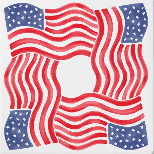 USA 250th Square Ceramic Coasters