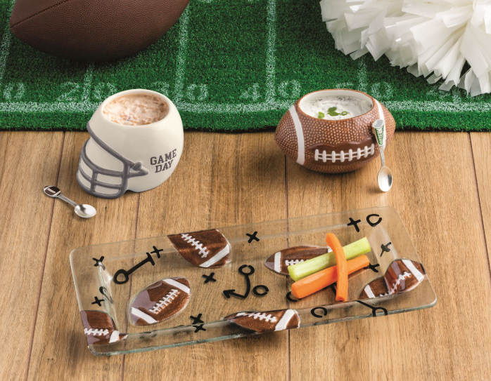 Football Glass Tray