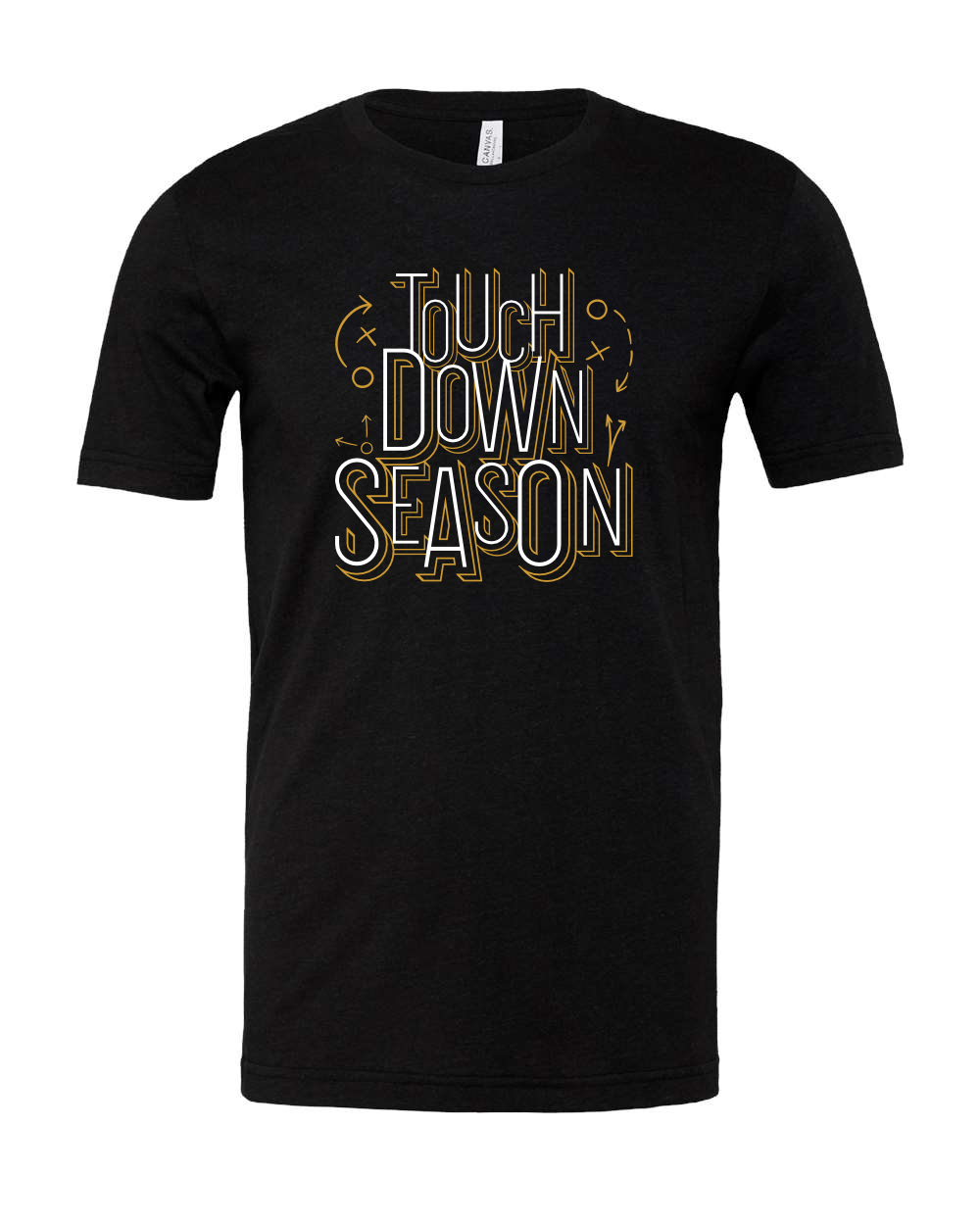 Touchdown Season BELLA + CANVAS Heather Tee