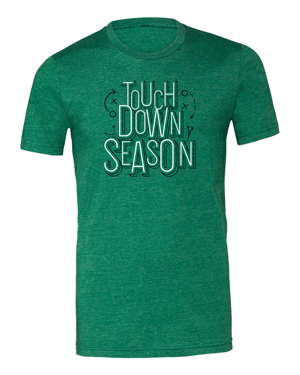 Touchdown Season BELLA + CANVAS Heather Tee
