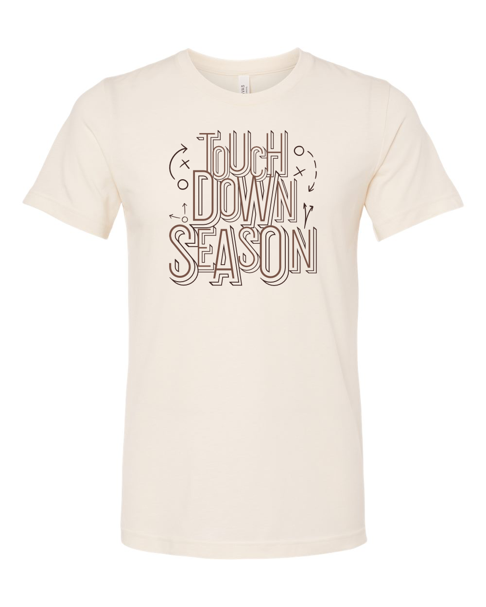 Touchdown Season BELLA + CANVAS Heather Tee