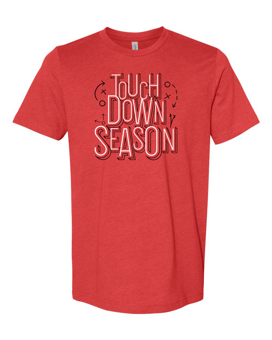 Touchdown Season BELLA + CANVAS Heather Tee