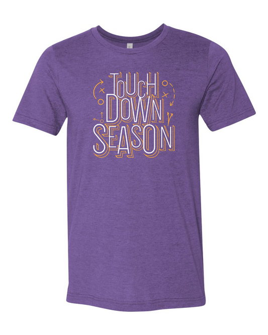 Touchdown Season BELLA + CANVAS Heather Tee