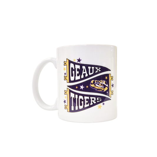 Geaux Tigers Pennant Flag Coffee Mug