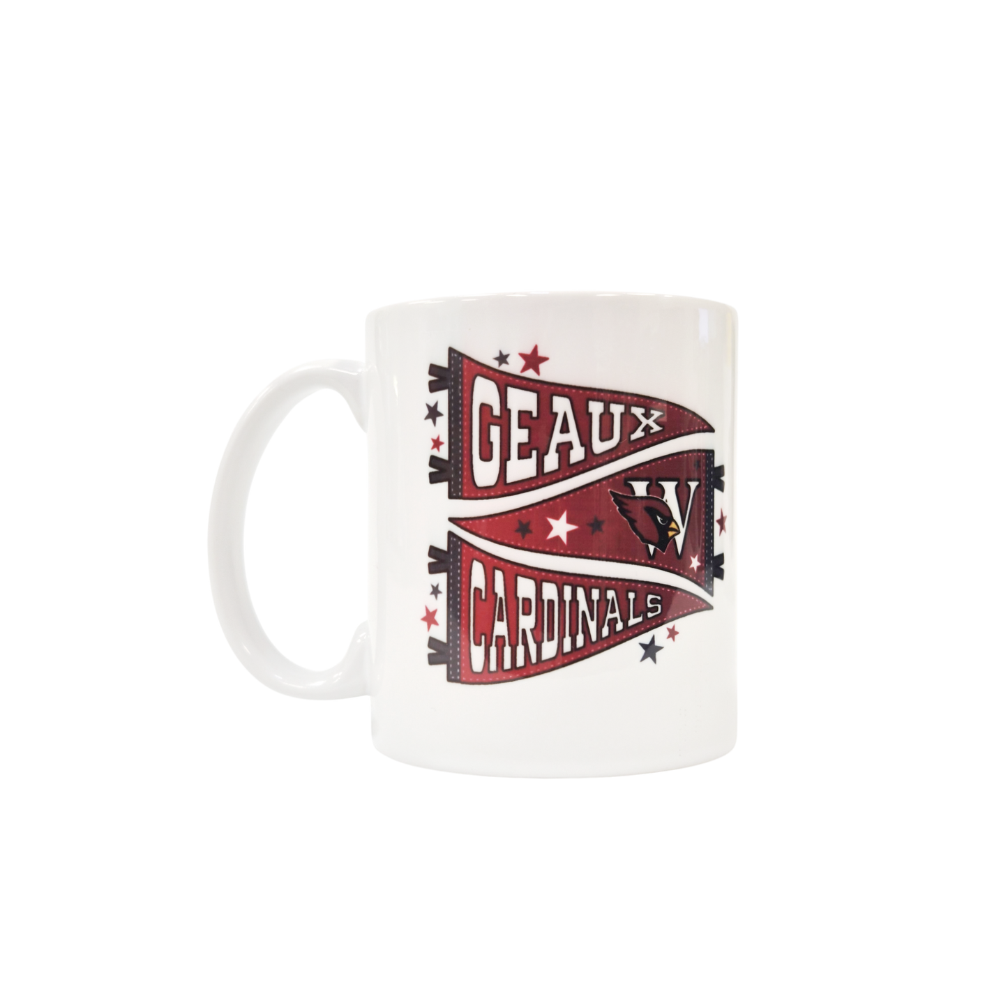 Geaux Cardinals Pennant Flag Coffee Mug