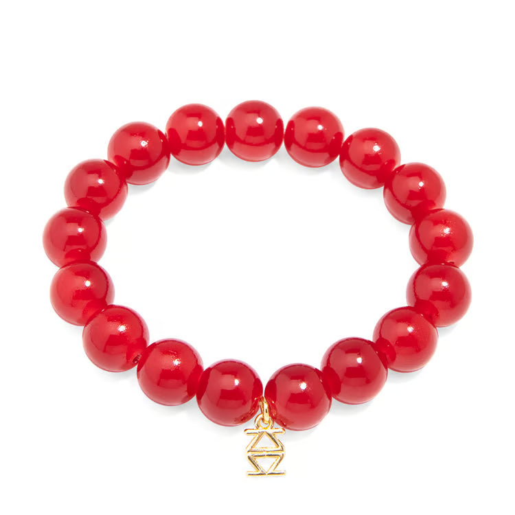Layla Glass Bead Stretch Bracelet
