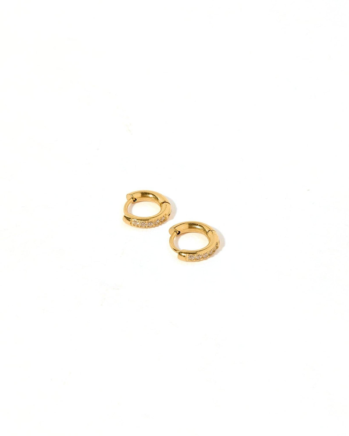 Scarlett Hoop Huggie Earring - Gold