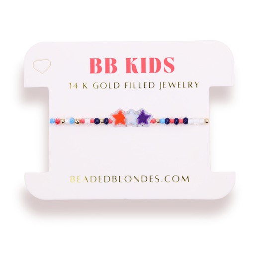 Stars Bracelet on Color (Kids Size)