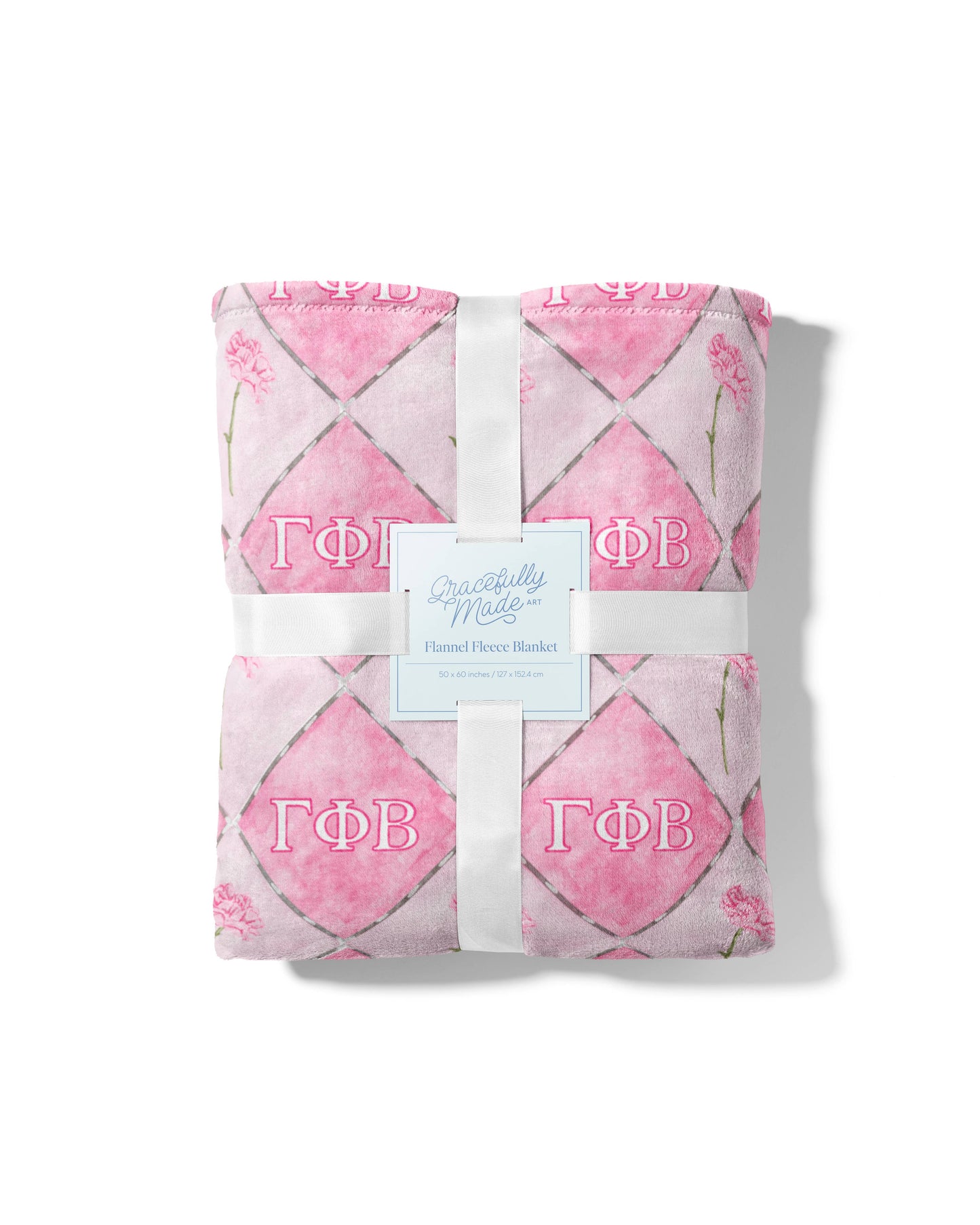 Gamma Phi Beta Flannel Fleece Blanket