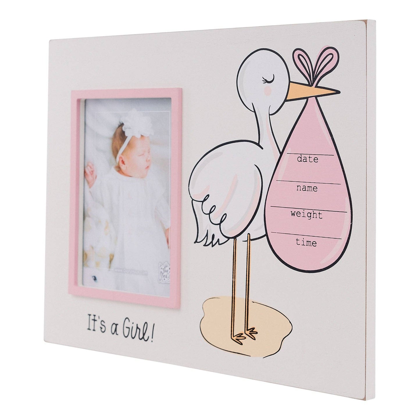 Stork Baby Announcement Frame