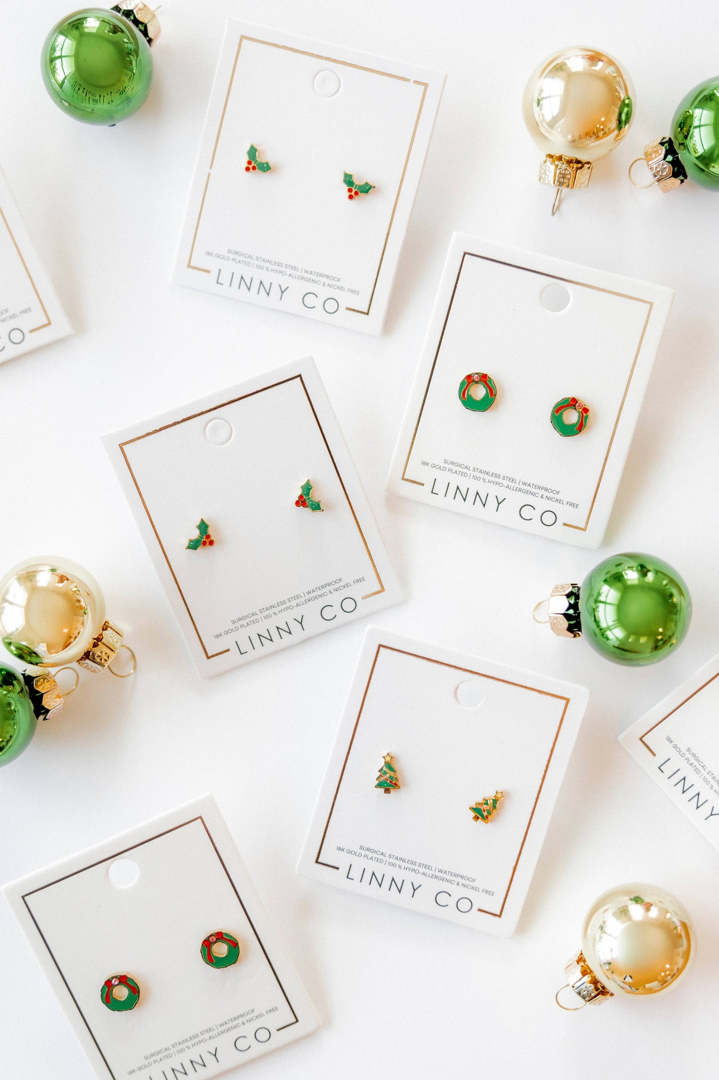 Screwback Stud Earrings - Leighton Wreath