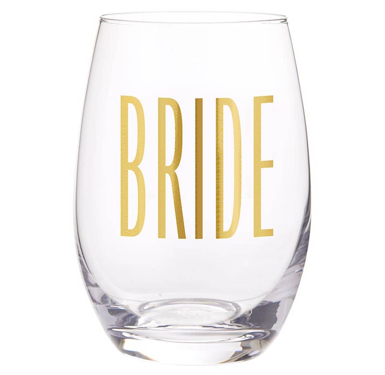 Stemless Wine Glass - Bride