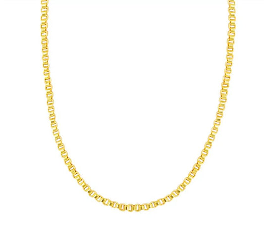 Amanda Blu Box Chain Add a Charm Gold Necklace