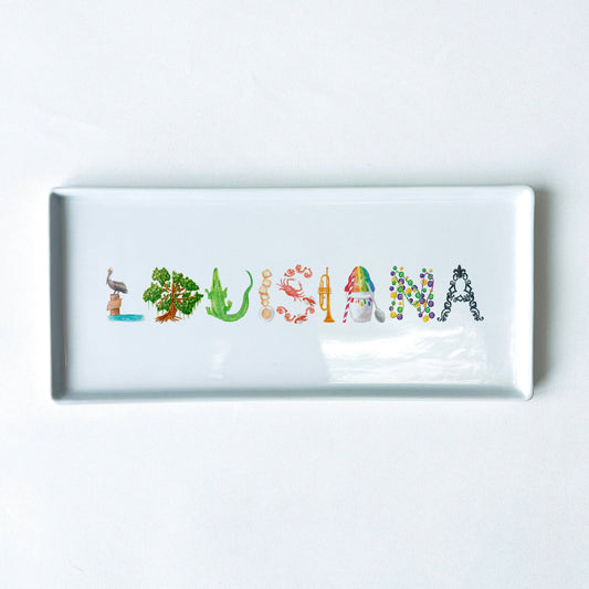 Louisiana Icons Typography Tray