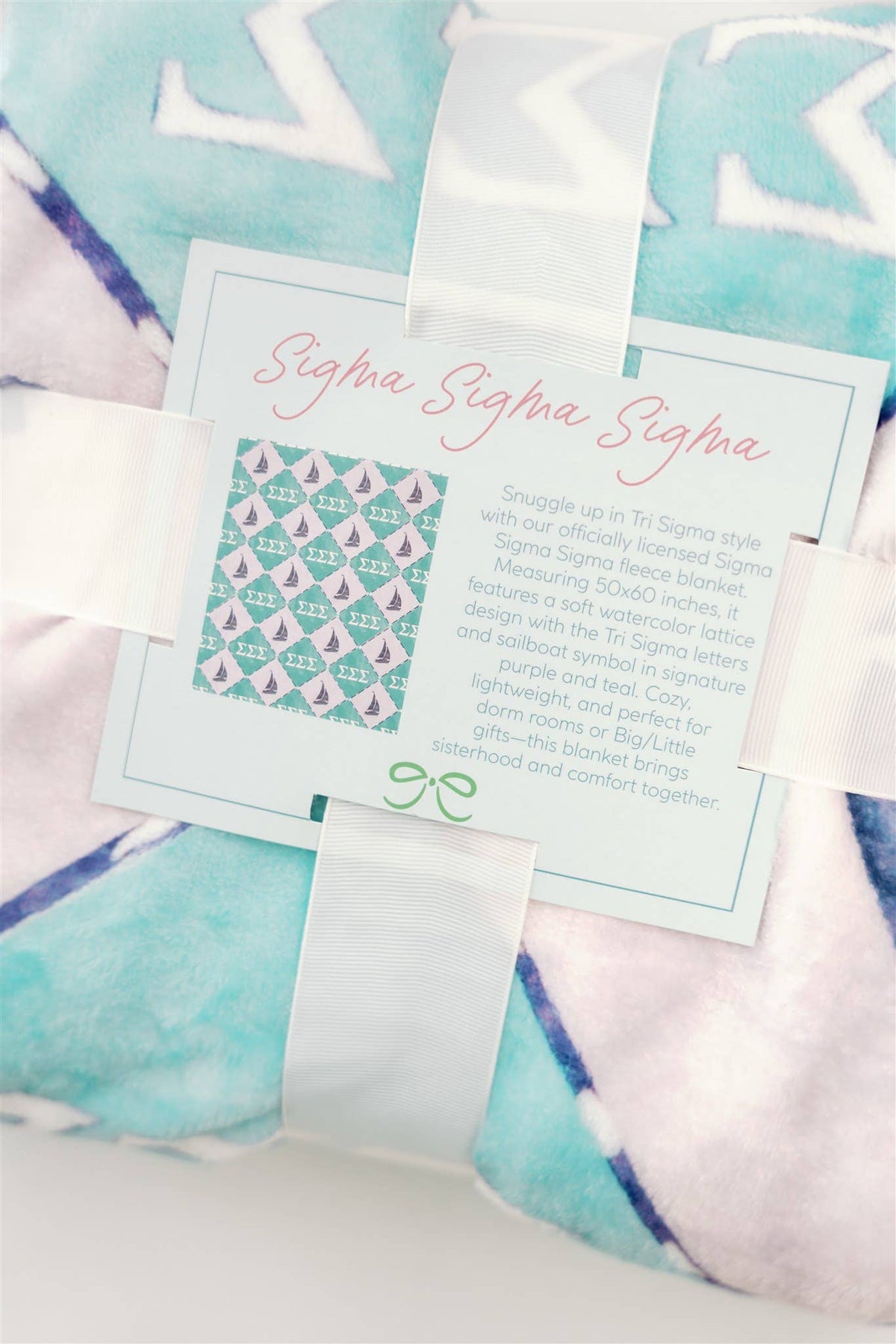 Tri Sigma Flannel Fleece Blanket
