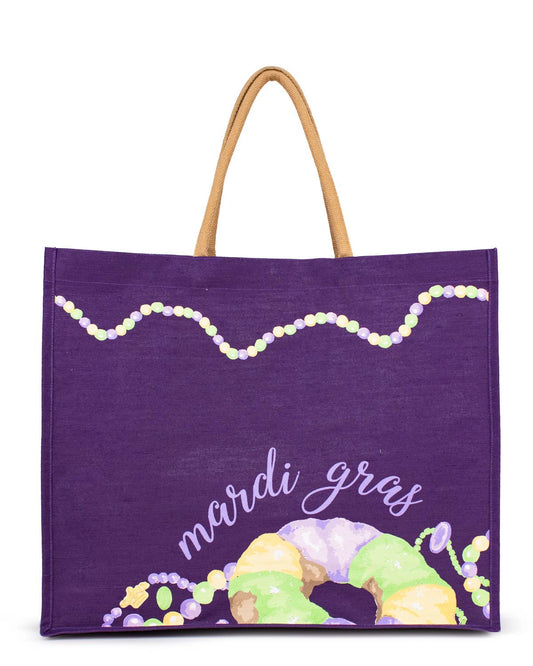 Mardi King Cake Carryall Tote