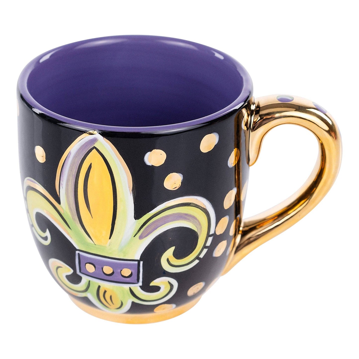 Mardi Gras Fleur De Lis Mug