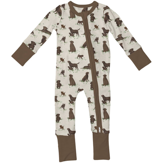 Chocolate Lab Zip PJs