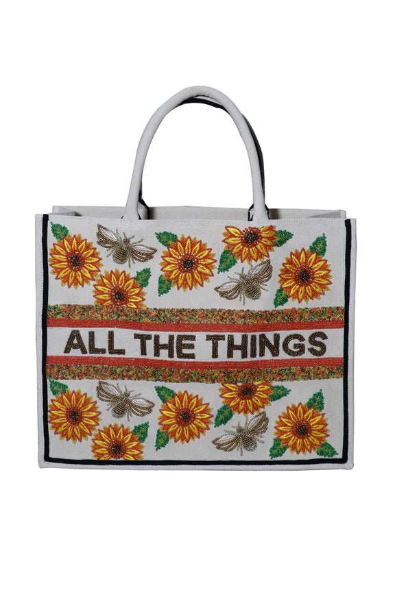 Beaded Customizable Tote