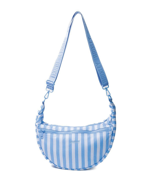Harbor Stripe Crescent Bag