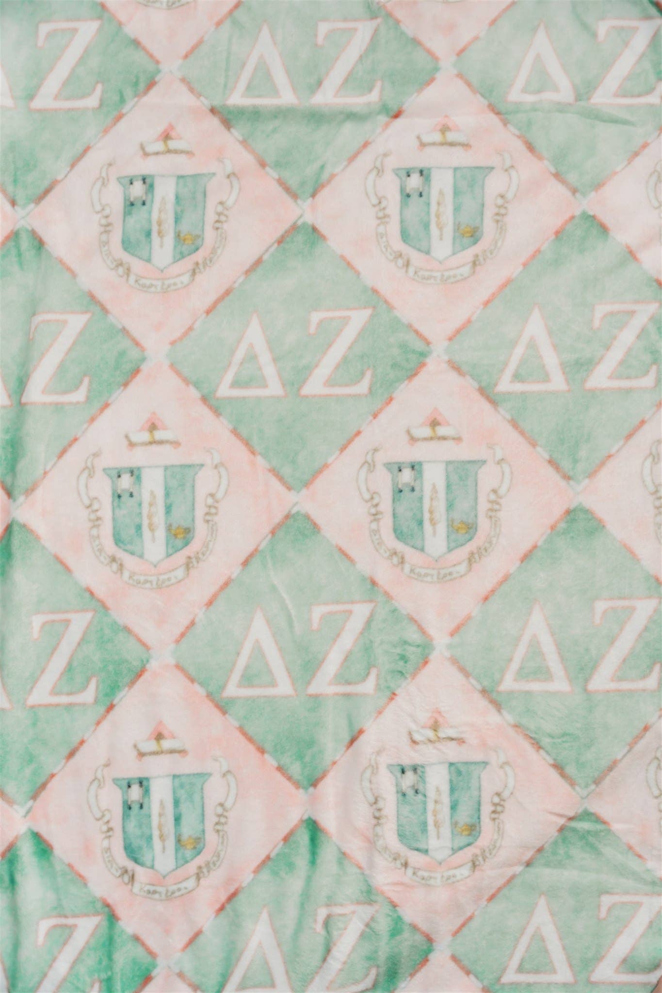 Delta Zeta Flannel Fleece Blanket