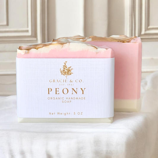 Organic Pink Peony Shea Butter Soap