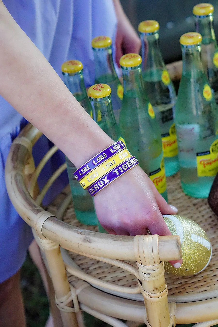 LSU Tigers Enamel Hinge Bangle