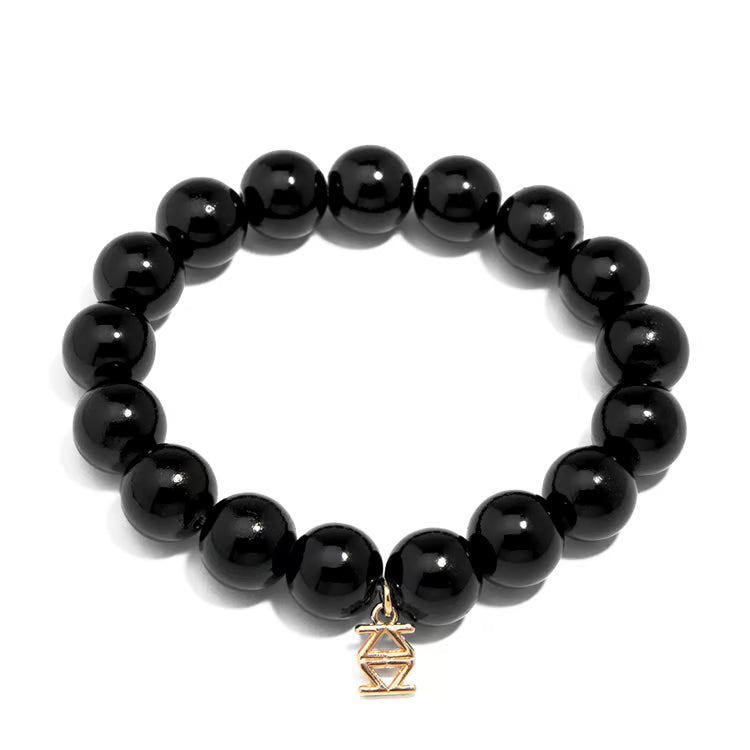 Layla Glass Bead Stretch Bracelet