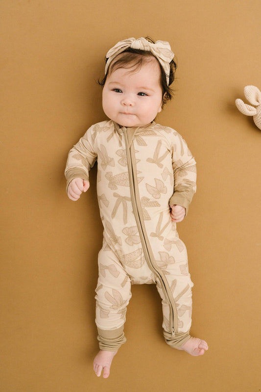 Neutral Bows Bamboo Sleeper