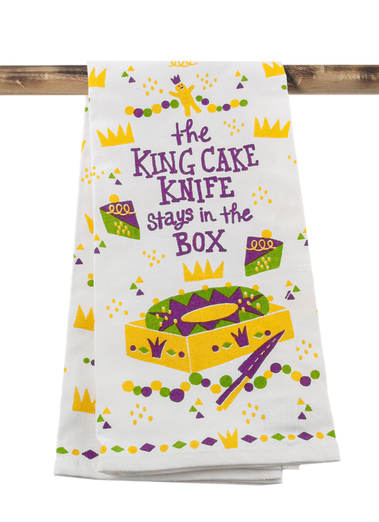 Kitchen Towel - The King Cake Knife