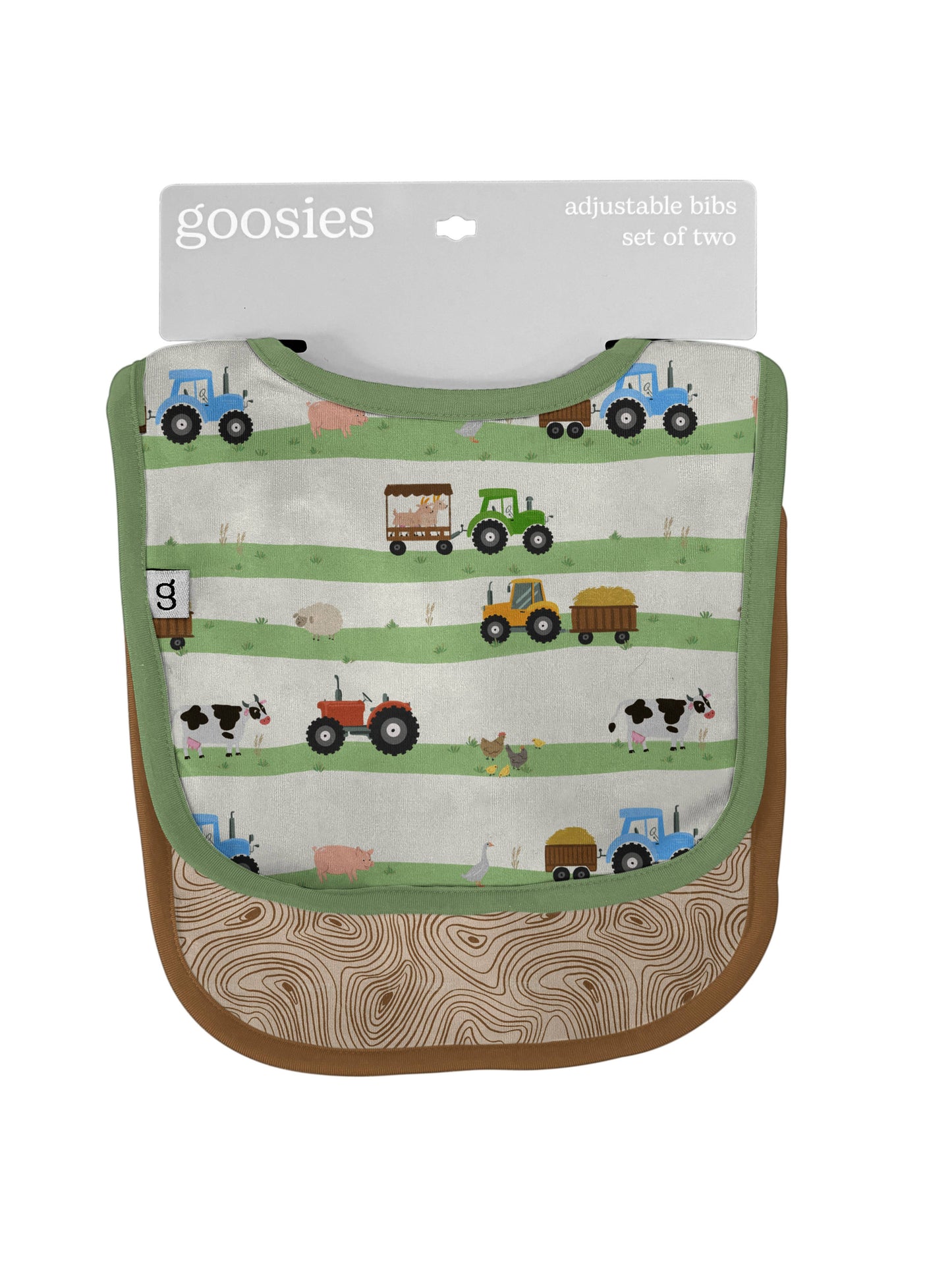 Farm Stripes Bib Set