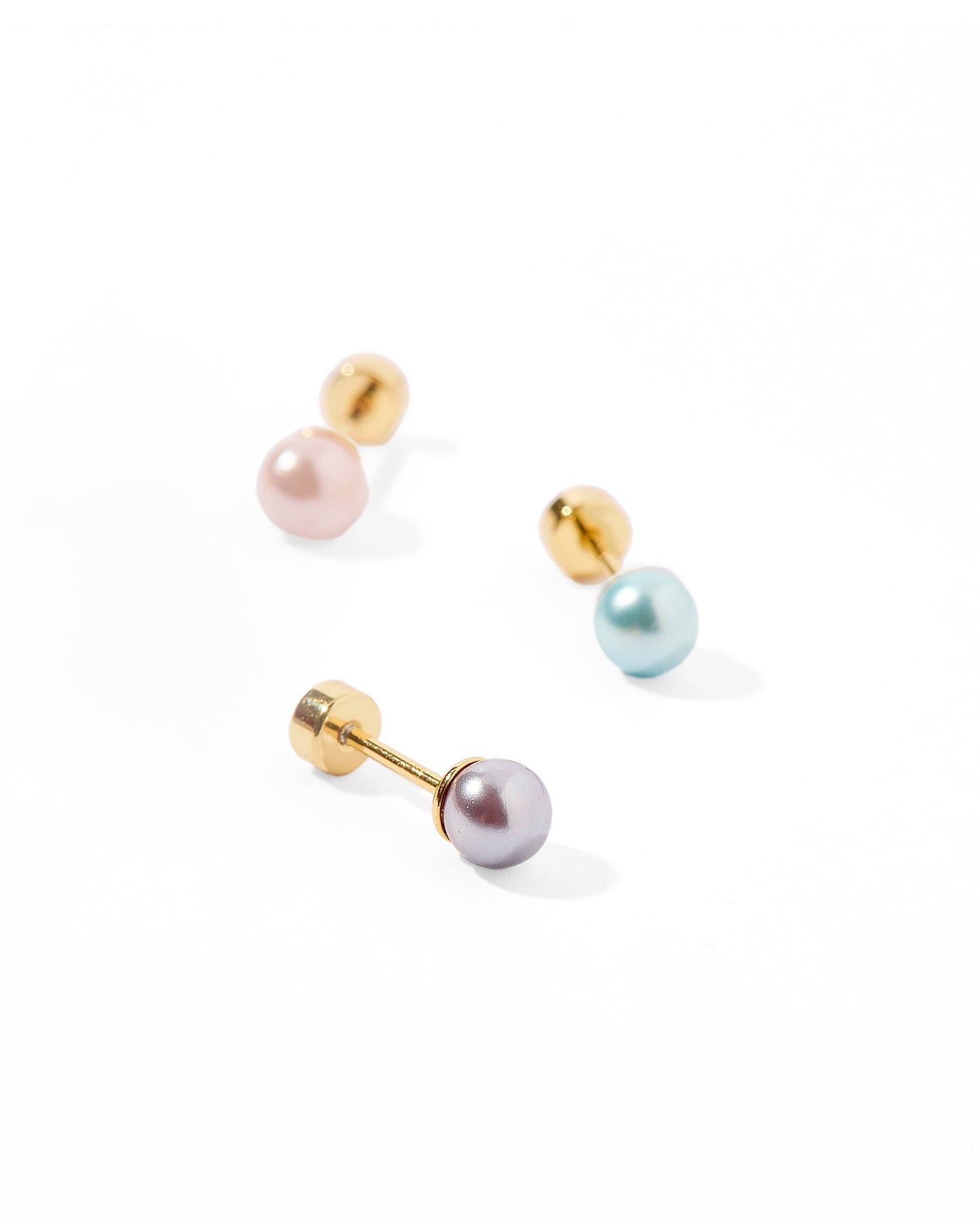 Payton Pearl Pink 5mm Screwback Stud Earrings