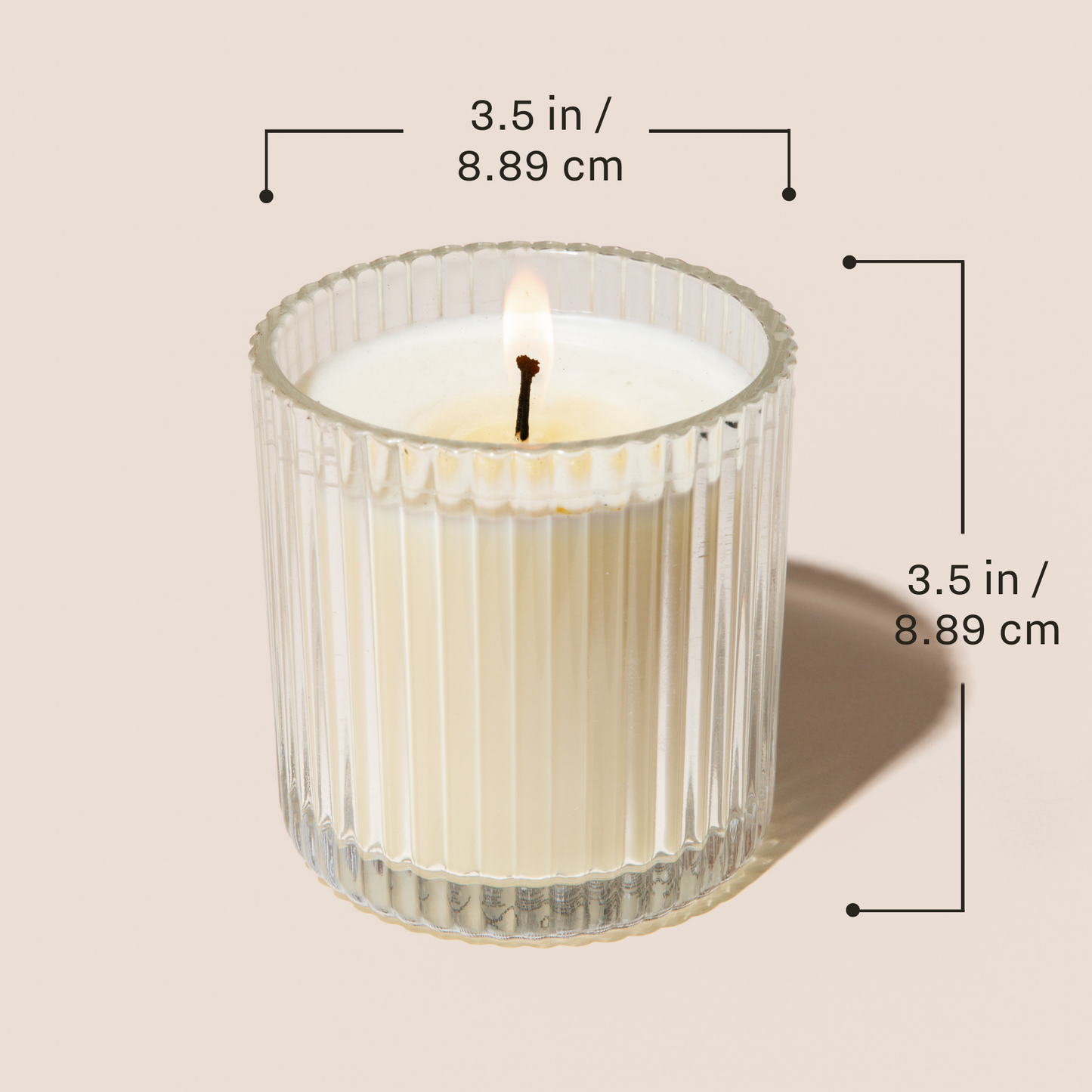 Best Mom Ever Soy Candle - Ribbed Glass Jar