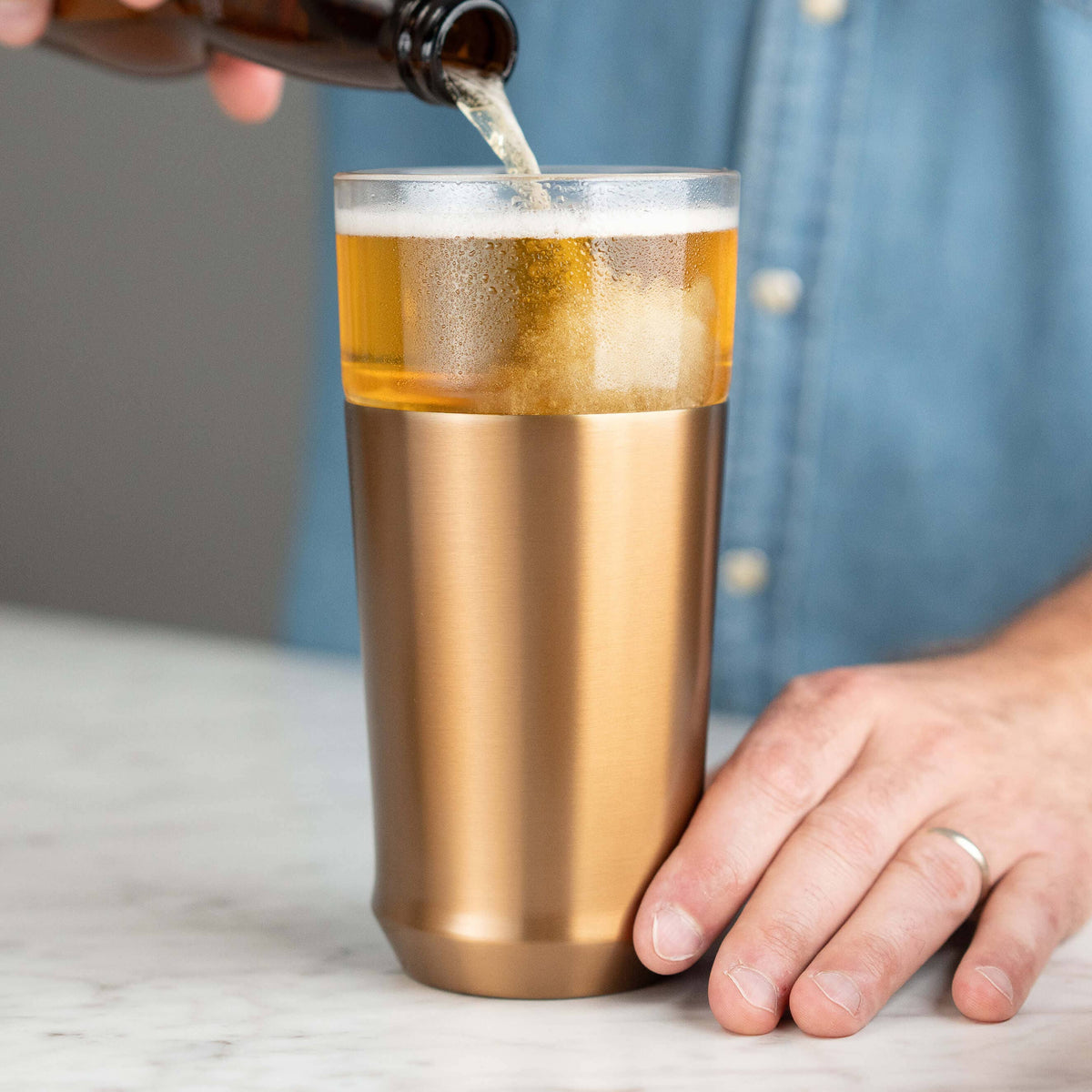 The Hybrid Pint Glass