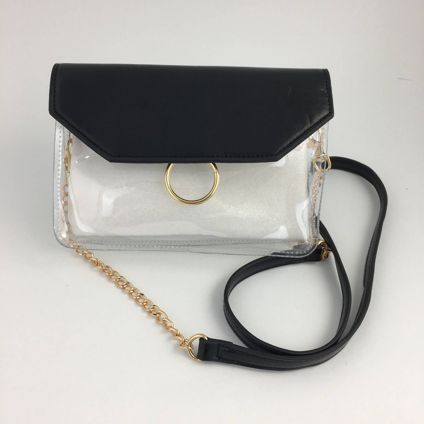 Black Trim Clear Bag