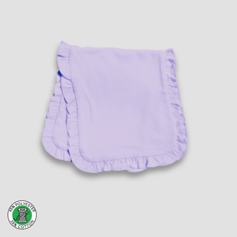 Ruffle Trim Burp Cloth