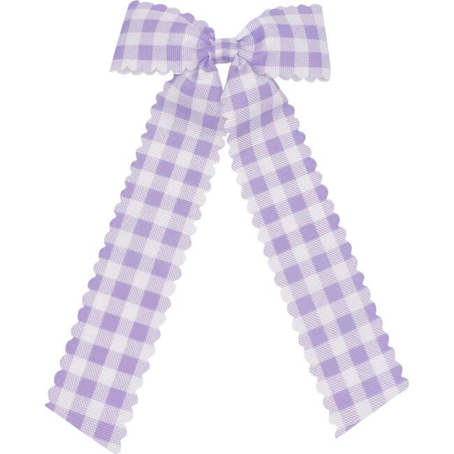 Gingham Long-tail bow: Medium