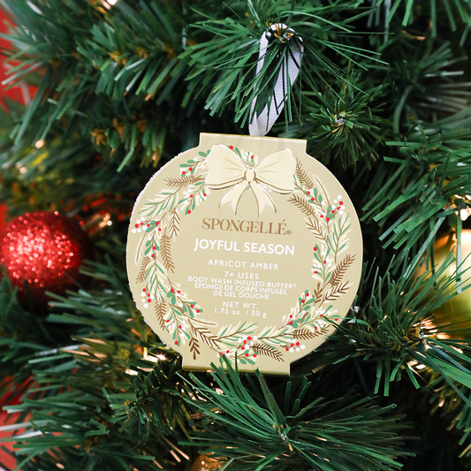 Joyful Season - Apricot Amber Holiday Wreath Body Buffer