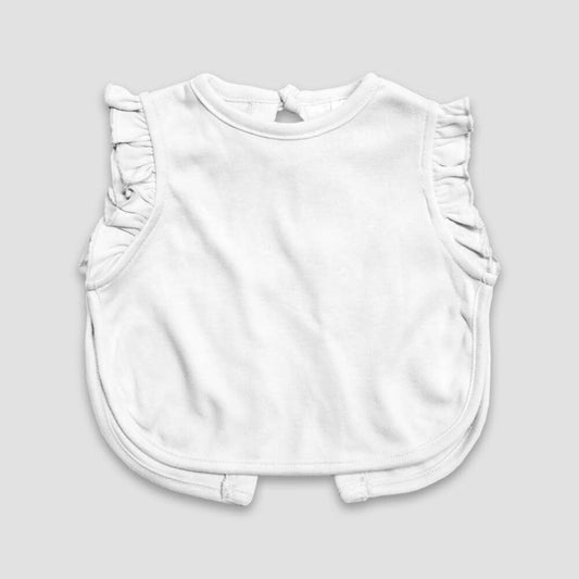 Baby Girl Ruffle Apron Bib