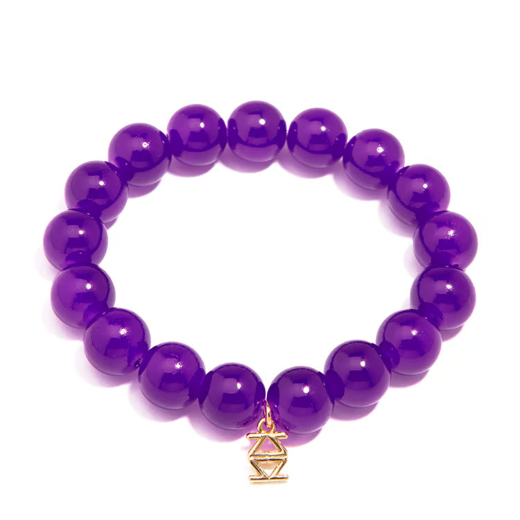 Layla Glass Bead Stretch Bracelet