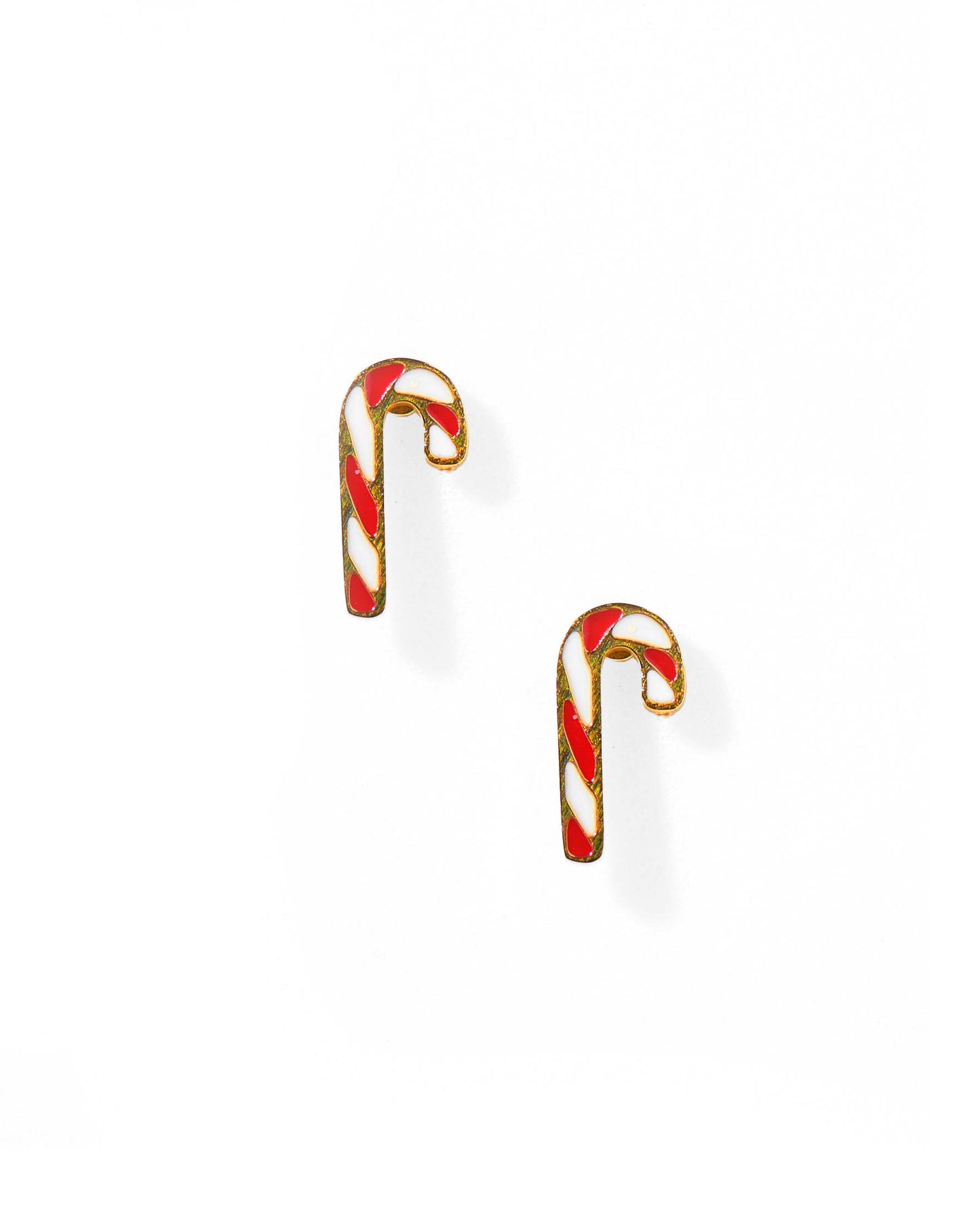 Screwback Stud Earrings - Peppermint Twist