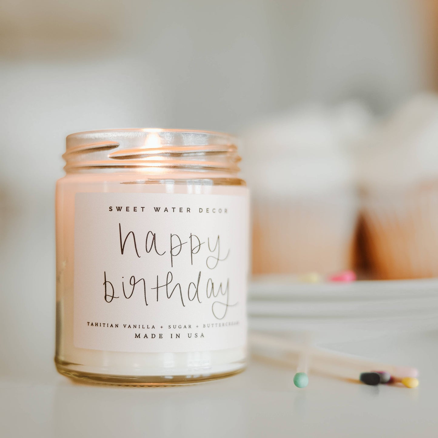 Happy Birthday Candle | Vanilla Buttercream