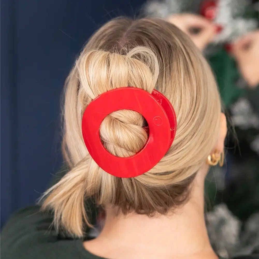 Teleties Flat Circle Hair Clip - Large